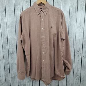 Ralph Lauren Yarmouth Long Sleeve Button Down Shirt 16 34/35